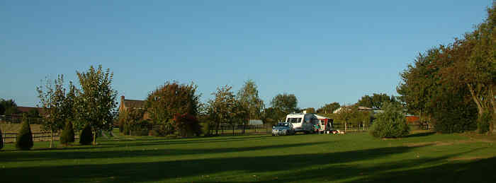 view of the site looking towards the house