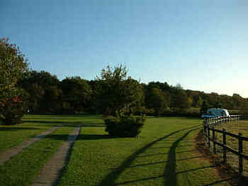 View of bottom end of caravan site