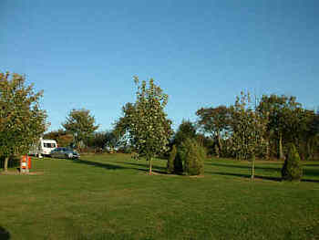 View of top end of caravan site